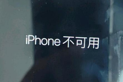 宿城苹果服务网点分享锁屏界面显示“iPhone 不可用”如何解决 